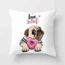 Cute Pug Bulldog Pillowcase for Living Room Decor - Axyaa Home Decor