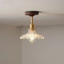 Axyaa LED Glass Ceiling Lamp Modern Yellow Lighting for Home Restaurant Hallway