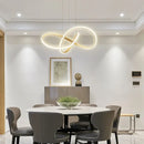 Axyaa LED Circle Pendant Chandelier for Dining Room Kitchen Bar - Modern Indoor Lighting