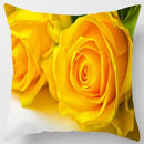 Axyaa Rose Series Yellow Pink Flowers Pillowcase Home Decor