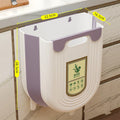 Axyaa Collapsible Hanging Kitchen Trash Can | Compact Waste Bin for Under Sink
