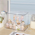 Axyaa Acrylic Figure Display Stand: Transparent Organizer Box for Dust-proof Storage