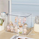 Axyaa Acrylic Figure Display Stand: Transparent Organizer Box for Dust-proof Storage