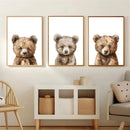 Teddy Bear Nursery Wall Art Print Canvas Painting Kids Room Decor Axyaa