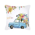 Red Geometric Pillow Case 45x45cm for Sofa, Car, Home Decor - Axyaa