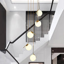 Axyaa Nordic Stair Chandelier, Living Room Pendant Lights, Ceiling Light, Indoor Lighting