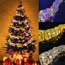 Axyaa Golden Ribbon Fairy String Lights for Christmas Home Party Decor
