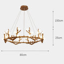 Axyaa Modern Light Luxury LED Chandelier for Living Room Décor
