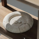 Axya Marble Tray: Elegant Dining & Storage Plate for Home Decoration