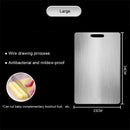 Axyaa Double Sided Stainless Steel Panel Chopping Board - Thick Kitchen Cutting Block