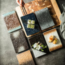 Axyaa Ceramic Sushi & Dessert Tray - Rectangular Flat Tableware