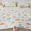 Axyaa Natural Latex Summer Mat Set with Silk Thicken Bed Pad, Pillowcase & Ice Silk Sheet