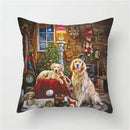 Axyaa Pet Dogs Cartoon Style Pillow Case Home Decor Cushion Sofa Square Pillowcase