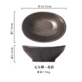 Axyaa Vintage Oval Ceramic Seasoning Dish for Soy Sauce and Vinegar
