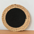 Axyaa Woven Round Table Mat Coaster Pad Nordic Style Desk Accessory