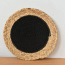 Axyaa Woven Round Table Mat Coaster Pad Nordic Style Desk Accessory
