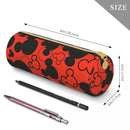 Axyaa Leather Mickey Minnie Pencil Case Big Capacity for Students School Gifts