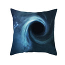 Axyaa Black Hole Polyester Pillowcase - Home Decor Cushion Cover for Sofa, 45X45CM