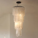 Crystal Chandelier Stair Pendant Lamp Living Room Interior Lighting by Axyaa