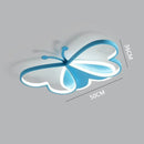 Axyaa Butterfly Kids LED Ceiling Chandelier, Modern Bedroom Decor Lighting