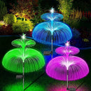 Axyaa Solar Jellyfish Light Decoration: Outdoor Waterproof Fiber Optic Pathway Lawn Patio Decor