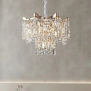 Axyaa Crystal Chandelier: French Light Luxury Tassel Pendant Lights