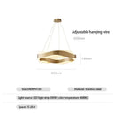 Axyaa Nordic LED Pendant Light Chandelier for Bedside Living Room Dining Bar