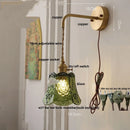 Axyaa Nordic LED Glass Wall Lights with Pull Chain Switch