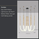 Axyaa LED Bar Counter Chandeliers: Minimalist Art Decor for Restaurant, Villa, Hotel Lobby