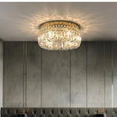 Axyaa Crystal LED Ceiling Lamp: Modern European Style for Living Room, Bedroom, and Restaurant