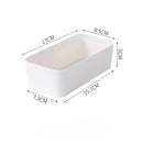 Axyaa Desk Organizer Set: Student Storage Box with Built-in Partitions, Ideal for Stationery and Cosmetics