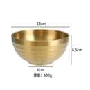 Axyaa Double Layer Rice Bowl for Kids and Adults - Stainless Steel Soup Fruit Bowl
