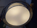 Axyaa Country Cloth Round Ceiling Lamp for Dining Living Bedroom Study