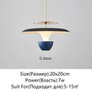 Axyaa UFO Pendant Light Saucer Design LED Hanging Lamp for Home Decor