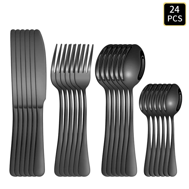 Axyaa 1010 Round Handle Cutlery Set - Ideal for Wedding, Party, Hotel