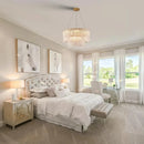 Axyaa Glass LED Chandelier: Luxury Modern Home Decor Lighting