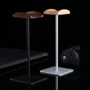 Axyaa Walnut Metal Headphone Stand - Solid Wood Mount, Universal Display Stand