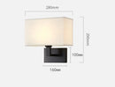 Axyaa Modern Wall Sconce with USB Quick Charger and Switch, 3 Color Lampshade