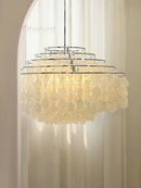 Axyaa Shell Chandelier: Vintage American Wind Chime for Restaurant & Bedroom
