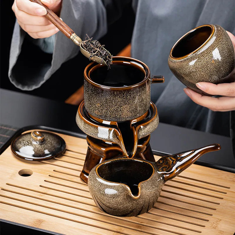 Axya™ 6-Piece Bone Kung Fu Tea Set with Teapot and Cups