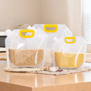 Axyaa Reusable Storage Bags with Handle and Nozzle, Leak Proof Freezer Bag