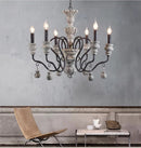 Axyaa Retro Resin LED Chandelier for Home Decor and Lighting