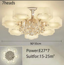 Axyaa Crystal LED Ceiling Light: Modern, Simple, and Warm for Romantic Living Room Atmosphere