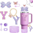 Axyaa Cup Set: Straw Topper, Boot, Stoppers, Handle Charms, Sticker for 30oz 40oz Tumbler