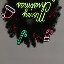 Axyaa LED Christmas Wreath: Festive Xmas Front Door Decorations