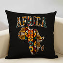 Axyaa Geometric Africa Pattern Sofa Pillow Cover Linen Cushion Case African Decor