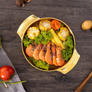 Axyaa Stainless Steel Seafood Rice Pot with Handle, Korean Ramen Cookware