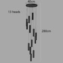 Axyaa Nordic Stair Chandelier Living Dining Room Pendant Ceiling Light