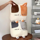 Axyaa Cartoon Cat Pillow Sofa Bedhead Cat Cushion Backrest Sleeping Pillow