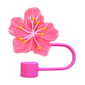Cute Flower Silicone Straw Cover for Stanley Cup 10mm Lids by Axyaa